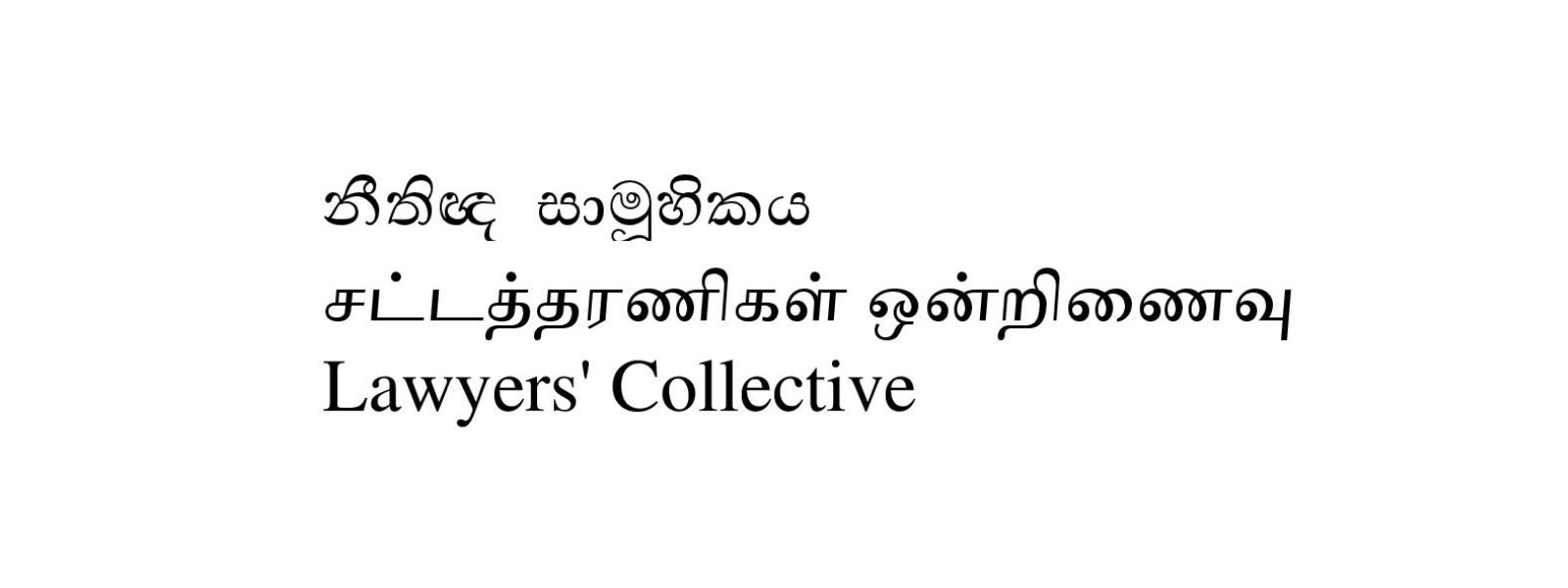 Lawyers' Collective Denounces Attempts Delay Polls